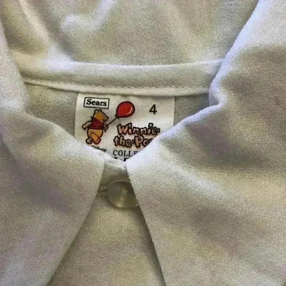 Vtg 70s 80s Sears Winnie The Poo White Long Sleeve - Picture 3 of 7